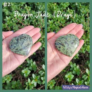Dragon Jade, Dragi Gemstone Crystal Heart